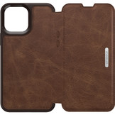 iPhone 13 Pro Max - Strada Case wallet hoes - Bruin