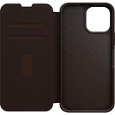 iPhone 13 Pro Max - Strada Case wallet hoes - Bruin