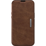 iPhone 13 Pro Max - Strada Case wallet hoes - Bruin