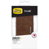 iPhone 13 - Strada Case wallet hoes - Bruin