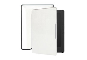 Lunso - Kobo Aura H20 Edition 1 hoes (6.8 inch) - sleep cover - Wit