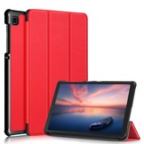 Samsung Galaxy Tab A7 Lite - 3 Vouw sleepcover hoes - Rood