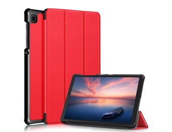 3-Vouw sleepcover hoes - Samsung Galaxy Tab A7 Lite - Rood