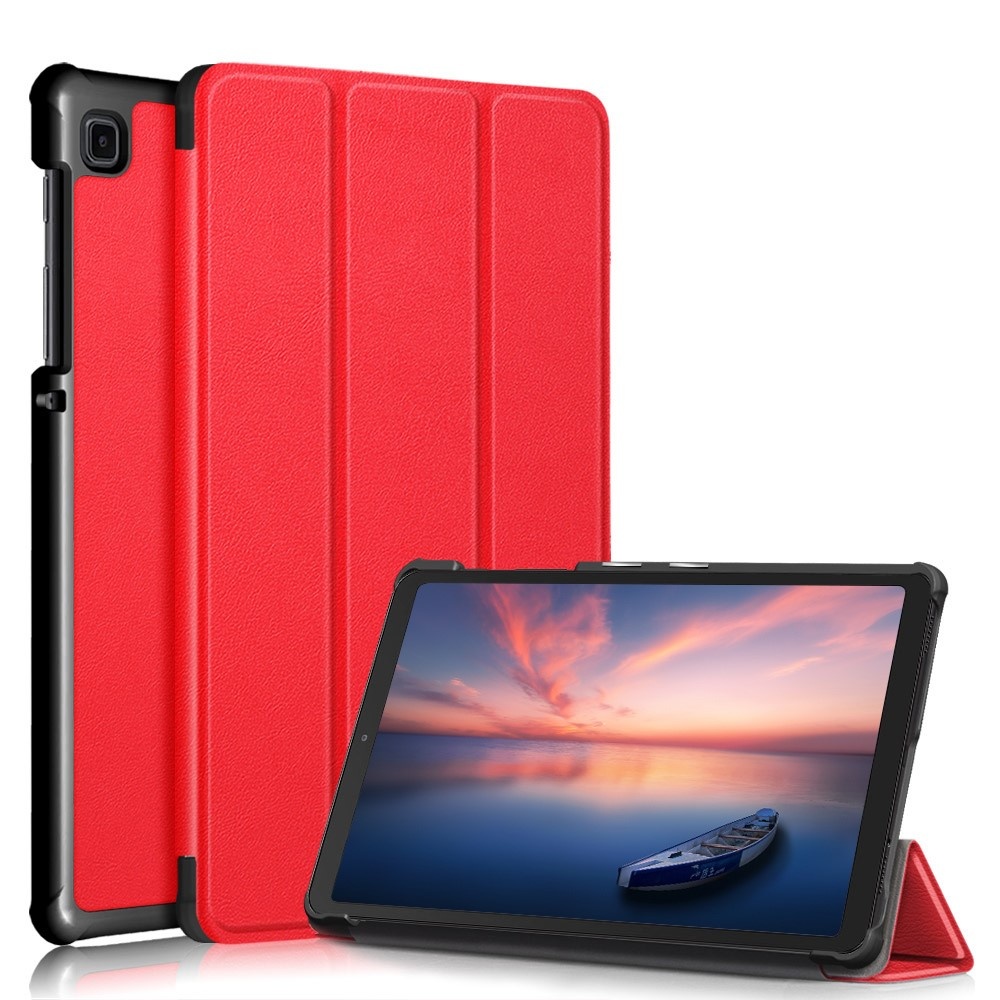 Samsung Galaxy Tab A7 Lite - 3 Vouw sleepcover hoes - Rood