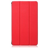 Samsung Galaxy Tab A7 Lite - 3 Vouw sleepcover hoes - Rood
