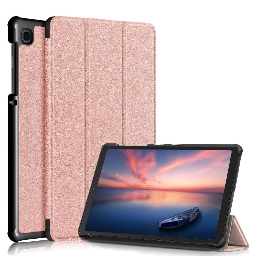 Samsung Galaxy Tab A7 Lite - 3 Vouw sleepcover hoes - Rose Goud