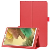 Samsung Galaxy Tab A7 Lite - Stand flip sleepcover hoes -  Rood