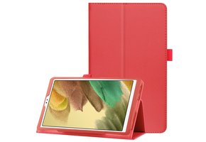 Lunso - Stand flip sleepcover hoes - Samsung Galaxy Tab A7 Lite - Rood