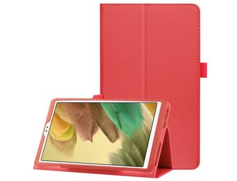 Lunso - Stand flip sleepcover hoes - Samsung Galaxy Tab A7 Lite - Rood