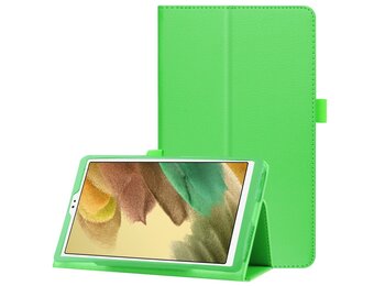 Lunso - Stand flip sleepcover hoes - Samsung Galaxy Tab A7 Lite - Groen
