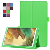Samsung Galaxy Tab A7 Lite - Stand flip sleepcover hoes - Groen