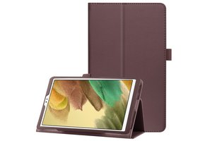 Lunso - Stand flip sleepcover hoes - Samsung Galaxy Tab A7 Lite - Bruin