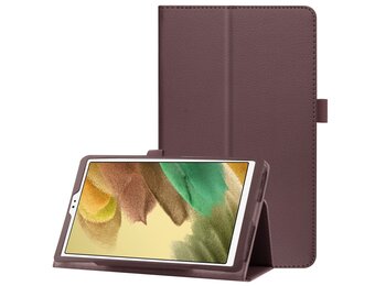 Lunso - Stand flip sleepcover hoes - Samsung Galaxy Tab A7 Lite - Bruin