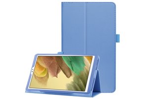 Lunso - Stand flip sleepcover hoes - Samsung Galaxy Tab A7 Lite - Lichtblauw