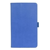 Samsung Galaxy Tab A7 Lite - Luxe stand flip sleepcover hoes - Blauw