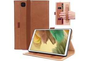 Luxe stand flip sleepcover hoes - Samsung Galaxy Tab A7 Lite - Bruin