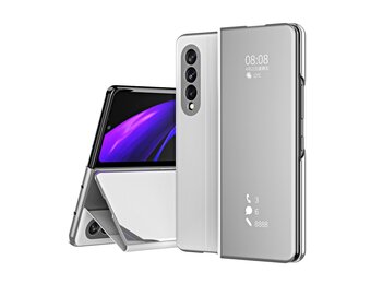 Lunso - Window view cover hoes - Samsung Galaxy Z Fold3 - Zilver
