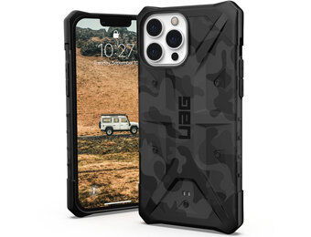 UAG - Pathfinder backcover hoes - iPhone 13 Pro Max - Camouflage Grijs + Lunso Tempered Glass