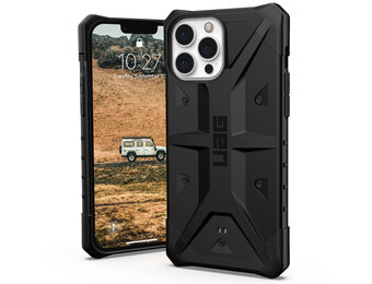 UAG - Pathfinder backcover hoes - iPhone 13 Pro - Zwart + Lunso Tempered Glass