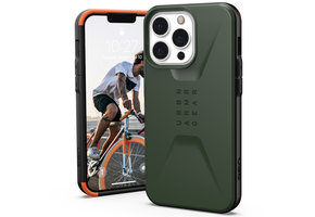 UAG - Civilian backcover hoes - iPhone 13 Pro - Groen + Lunso Tempered Glass