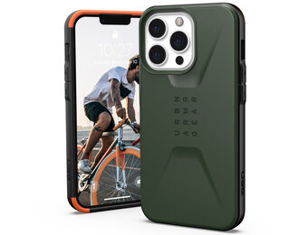 UAG - Civilian backcover hoes - iPhone 13 Pro - Groen + Lunso Tempered Glass