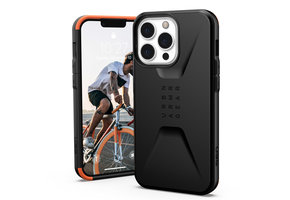 UAG - Civilian backcover hoes - iPhone 13 Pro - Zwart + Lunso Tempered Glass