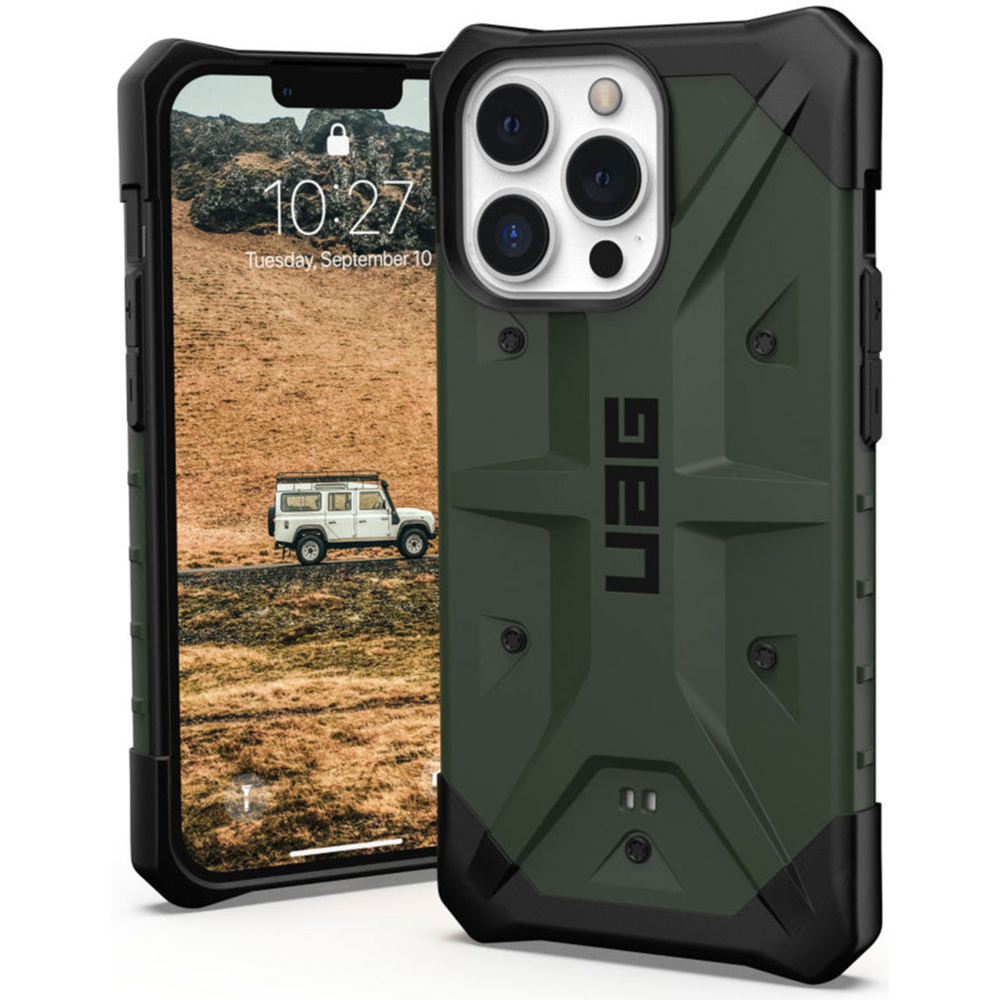 iPhone 13 Pro Pathfinder backcover hoes Groen