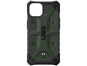 UAG - Pathfinder backcover hoes - iPhone 13 - Groen + Lunso Tempered Glass