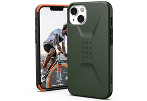 UAG - Civilian backcover hoes - iPhone 13 - Groen + Lunso Tempered Glass