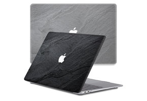 Lunso MacBook Air 13 inch (2010-2017) cover hoes - case - Black Stone