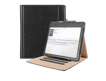 Lunso - Luxe sleepcover stand hoes - Kobo Elipsa (10.3 inch) - Zwart