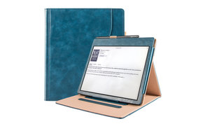 Lunso - Luxe sleepcover stand hoes - Kobo Elipsa (10.3 inch) - Blauw