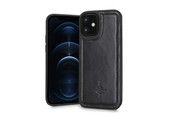 NorthLife - iPhone 12 Mini - Leren Backcover hoes - Zwart