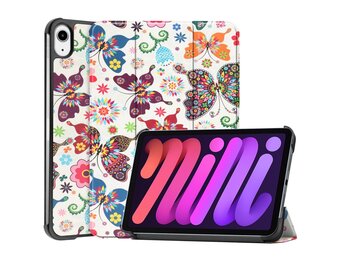 3-Vouw sleepcover hoes - iPad Mini 6 (2021) - Vlinders