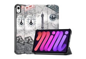 3-Vouw sleepcover hoes - iPad Mini 6 (2021) - Eiffeltoren