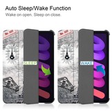 iPad Mini 6 2021 sleepcover hoes 3-vouw Eiffeltoren