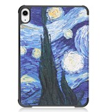 iPad Mini 6 2021 sleepcover hoes 3-vouw Van Gogh Sterrennacht