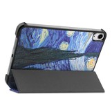 iPad Mini 6 2021 sleepcover hoes 3-vouw Van Gogh Sterrennacht