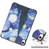 iPad Mini 6 2021 sleepcover hoes 3-vouw Van Gogh Sterrennacht