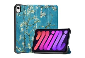 3-Vouw sleepcover hoes - iPad Mini 6 (2021) - Van Gogh Amandelbloesem