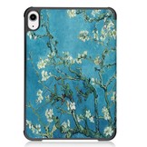 iPad Mini 6 2021 sleepcover hoes 3-vouw Van Gogh Amandelbloesem