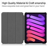 iPad Mini 6 2021 sleepcover hoes 3-vouw Zwart