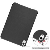 iPad Mini 6 2021 sleepcover hoes 3-vouw Zwart