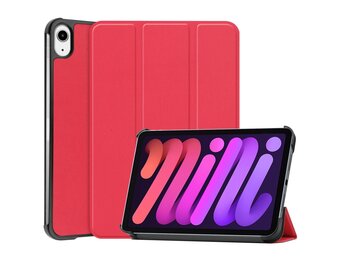 3-Vouw sleepcover hoes - iPad Mini 6 (2021) - Rood