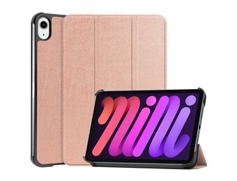 3-Vouw sleepcover hoes - iPad Mini 6 (2021) - Rose Goud