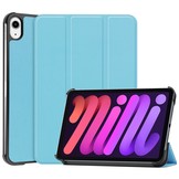 iPad Mini 6 2021 sleepcover hoes 3-vouw Lichtblauw