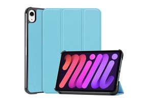 3-Vouw sleepcover hoes - iPad Mini 6 (2021) - Lichtblauw