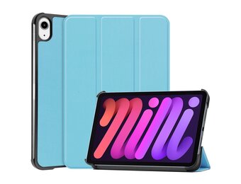 3-Vouw sleepcover hoes - iPad Mini 6 (2021) - Lichtblauw