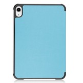 iPad Mini 6 2021 sleepcover hoes 3-vouw Lichtblauw