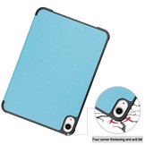 iPad Mini 6 2021 sleepcover hoes 3-vouw Lichtblauw